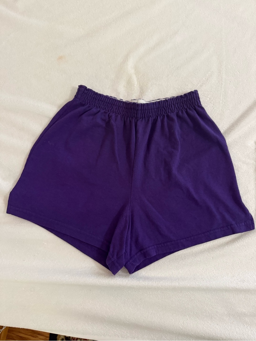 Soffe Women's Deep Purple Elastic-Waist Athletic Shorts